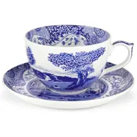 Spode - Blue Italian Suuri kuppi ja lautanen 56 cl