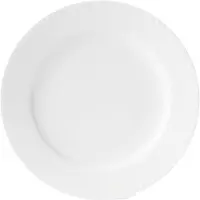 Lyngby Porcelæn Rhombe lautanen, valkoinen Ø 21 cm