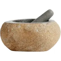 Muubs Valley mortteli 18 cm, harmaa/luonnonväri