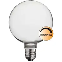 Globen Lighting E27-kanta, 13 cm, kirkas