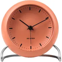 Arne Jacobsen AJ City Hall herätyskello, pale orange