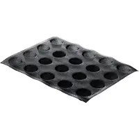 Silikomart Air Plus 18 Fiberglass Siliconee Mould N.20 Round Ø48 H 22 - Black - FOR 20PCS