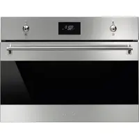 Smeg Classic Kalusteisiin sijoitettava kompaktiuuni mikroaaltotoiminnolla SO4301M0X (teräs)