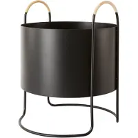 OYOY Living living design Maki Plant Box Low kukkalaatikko, black