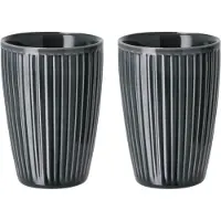 Pillivuyt Plissé termosmuki 25 cl, 2 kpl, midnight blue