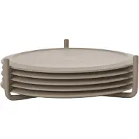 Zone Denmark Lasinalunen + pidike 6 kpl, taupe