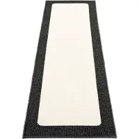 Pappelina Ilda matto 70x240 cm black / vanilla