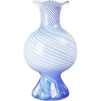 Fyrklövern Mella maljakko 30 cm Intense blue-off white