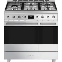 Smeg C92GMX2 Kaasuliesi 2 uunilla Classic Ruostumaton 90 cm