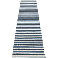 Pappelina , Teo matto 70x300 cm Denim/Dark Blue/Vanilla