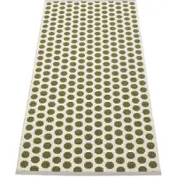 Pappelina Noa matto 70 cm x 150 cm, dark olive/vanilla