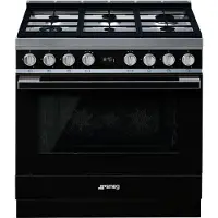 Smeg CPF9GPBL Portofino kaasuliesi, musta