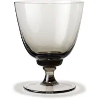 Holmegaard Flow Glass On Foot 35 Cl Smoke - Grey - 35 CL