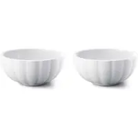 Georg Jensen - Bernadotte Kulho 6,5 cl 2 kpl Valkoinen
