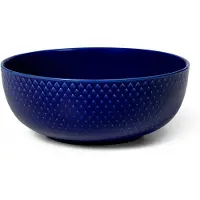 Lyngby Porcelæn Rhombe kulho Ø 15,5 cm Tummansininen