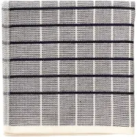Broste Copenhagen Herman raidallinen keittiöpyyhe 50 x 50 cm, maritime blue