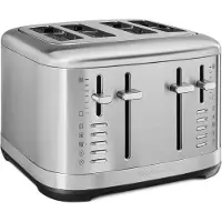 KitchenAid Leivänpaahdin manuaalisella säädöllä, 4 palalle, ruostumaton teräs