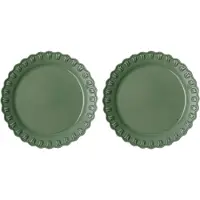 PotteryJo Tulipa lautanen Ø26 cm 2-pakkaus Verona green