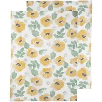 Sagaform Eden keittiöpyyhe 50x70 cm 2 kpl Sekoitettu keltainen