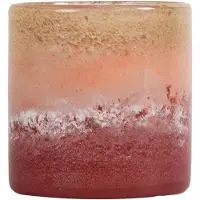 By On Calore kynttilälyhty-maljakko M Ø15 cm Vaaleanpunainen-beige-bordeaux