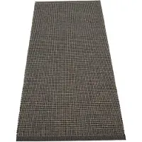 Pappelina Emm Matto 180x70 cm, black/linen