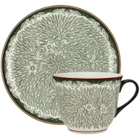 Rörstrand Ostindia Floris Mugg 40+Tallrik 20 Green 2Pc - Green - 40CL/20CM