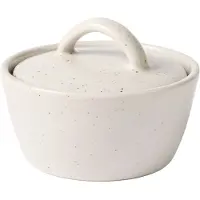 Broste Copenhagen Nordic Vanilla Bowl With Lid - Cream - Ø 8 cm