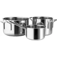 Eva Trio Stainless Steel kattilasetti 3 osaa Ruostumaton teräs