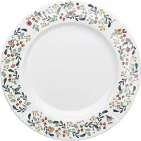 Rosendahl Gc Cottage Tallerken Ø27 Cm Hvid M. Deko - White - Ø 27 CM