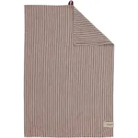 ERNST Raidallinen keittiöpyyhe 47x70 cm, punainen/beige