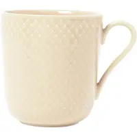 Lyngby Porcelæn Rhombe Earth Krus Med Hank 39 Cl Marble - Cream - 39 CL