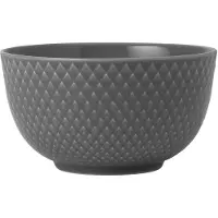 Lyngby Porcelæn Rhombe Earth Skål Ø11 Cm Slate - Grey - 32 CL