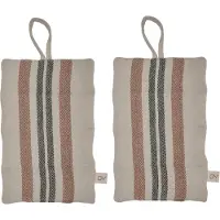 OYOY Pellava patalappu 2-pack Karamelli