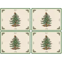 Spode Christmas Tree pöytätabletti 4-pakkaus