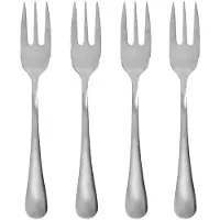 House Doctor Brush jälkiruokahaarukka 4-pack. Silver finish