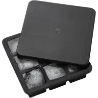 Rig-Tig Freeze-It Isterningbakke Med Låg H 5 Cm Black - Black - H:5CM