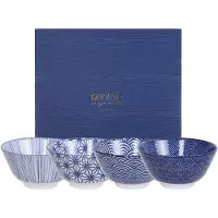 Tokyo Design Studio Nippon Blue kulho 12 cm 4 kpl