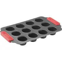 Lékué non stick mini muffinsivuoka 12 kpl Punainen