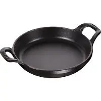 Staub pyöreä uunivuoka valurauta Ø12 cm Musta