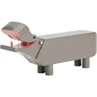 Kay bojesen Puinen hahmo - Virtahepo - Liliput - 6 cm - Harmaa - - OneSize - Koristeet