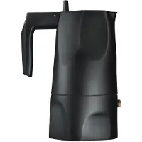 Alessi Ossidiana espressopannu, 3 kuppia, musta