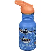 Klean Kanteen Kid Classic Narrow Flip vesipullo 355 ml, sharks in shades
