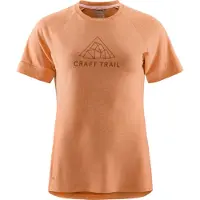Craft Women's Advance Trail Wool Short Sleeve Tee Cliff Melange Lyhythihainen treenipaita S
