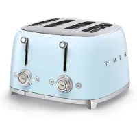 Smeg TSF03PBEU -neljän leivän leivänpaahdin, pastellinsininen