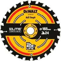 DeWalt Katkaisuterä puulle DT10400-QZ; 165x20 mm; 24T