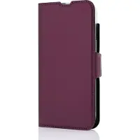 Wave Book Case suojakotelo iPhone 16e smoky sangria