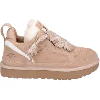 Ugg for woman. 1144032 Lowmel sand Leather Sneakers (39), Beige, Flat, 1 to 3 cm, Laces, Casual