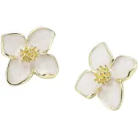 Timi Of Sweden Alora - Flower Stud Earrings - Gold - Gold - ONE SIZE