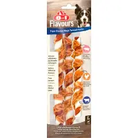 8In1 Triple Flavour Mega Twisted Sticks kanalla, naudalla ja sianlihalla, 140 g