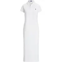 Ralph Lauren Cotton Mesh Polo Dress - White - L